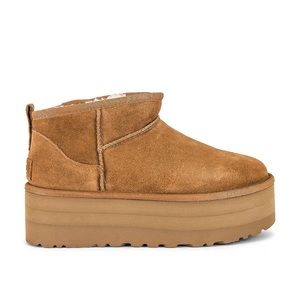 Ugg Classic Ultra Mini Platform Boot in Chestnut